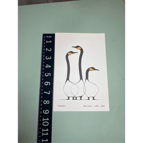 “Friends” Art Card Print by Benjamin Chee Chee Canada Intuit Art Geese 6x9 - Picture 14 of 15